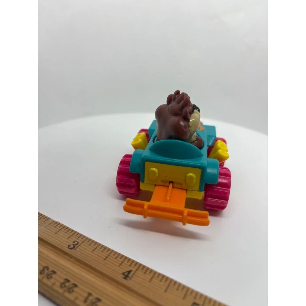 Warner Bros Taz Car Toy 1992 Looney Tunes‎ Pull Back Racer head spins Tasmanian